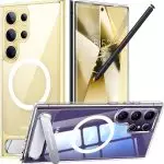 Galaxy S24 Ultra UPRO Pstand Series Case with Stand on Demand for Video Viewing - Clear