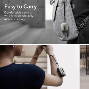 AirPods Pro 2 (2022) ESR Pulse Magnetic Flicklock Case HaloLock - Natural Titanium - Image 4