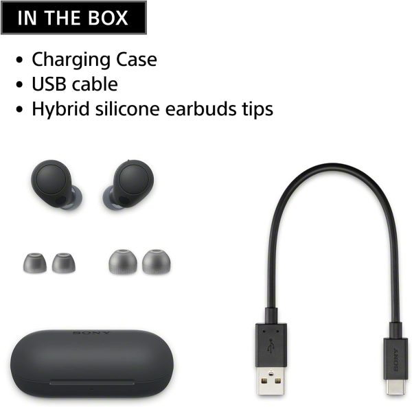 71GPIykwhNL._AC_SL1500_ Sony WF-C700N Truly Wireless Noise Canceling in-Ear Bluetooth Earbud Headphones with Mic and IPX4 Water Resistance - White - Image 5