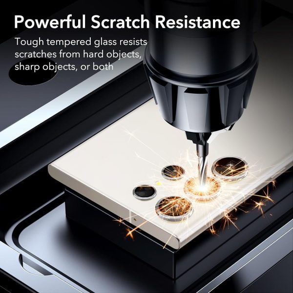 Galaxy S24 Ultra ESR Camera Lens Protectors Set of 5 Lenses – 1 PACK – Silver - Image 5