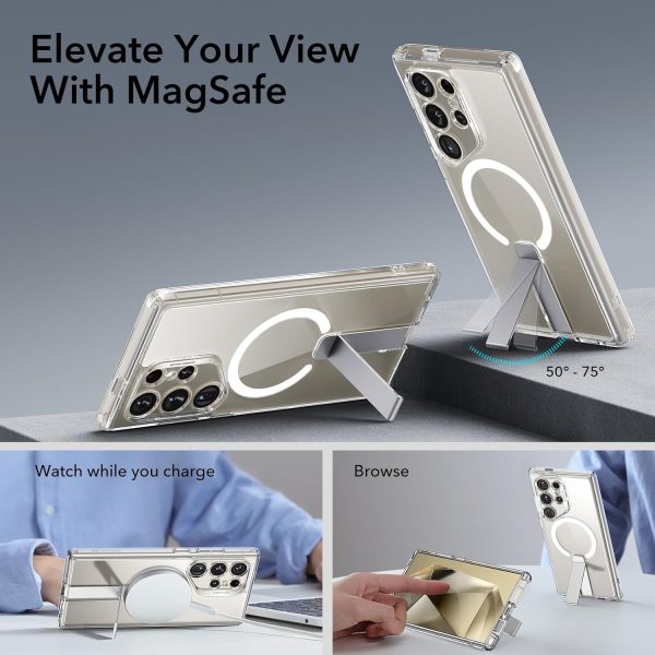 71THmw39f9L._AC_SL1500_ Galaxy S24 Ultra ESR Boost Flickstand Case with HaloLock - Clear - Image 7