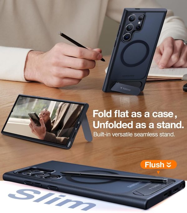 Galaxy S24 Ultra UPRO Pstand Series Case with Stand on Demand for Video Viewing - Black - Image 8