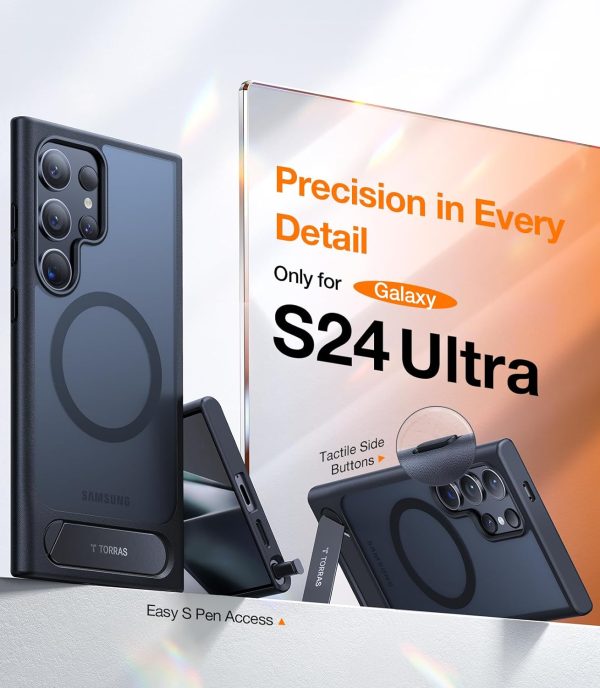 Galaxy S24 Ultra UPRO Pstand Series Case with Stand on Demand for Video Viewing - Black - Image 2