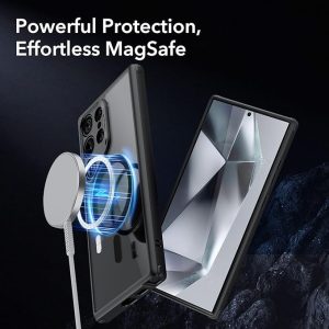 Galaxy S24 Ultra ESR Classic Hybrid Case with HaloLock - Clear Black - Image 6