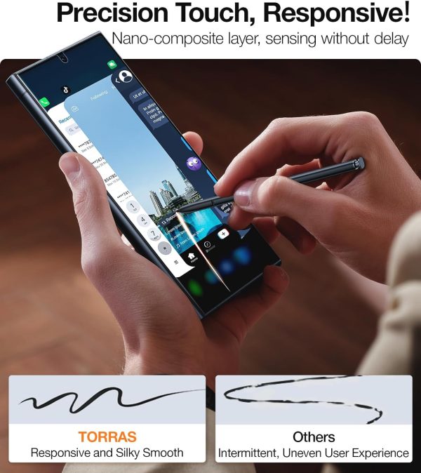 71ifv3eoJ6L._AC_SL1500_ Galaxy S24 Ultra Install Master Tempered Glass Protector by Torras with Application Kit - 2 PACK - Image 4