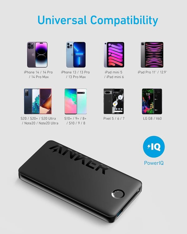 71mCH1YHGGL._AC_SL1500_ Anker 323 USB-C Powerbank PowerCore PIQ 10,000mah - Black - A1334H11 - OP - Image 3