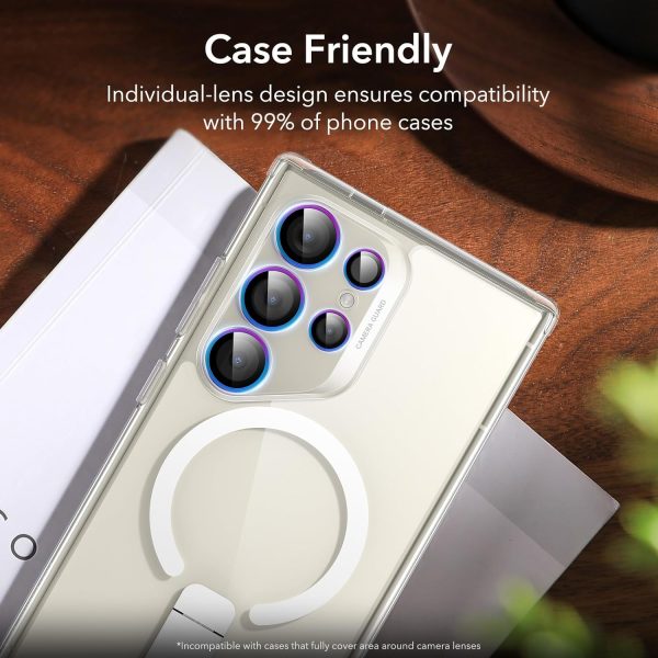 71mxKZwAA4L._AC_SL1500_ Galaxy S24 Ultra ESR Camera Lens Protectors Set of 5 Lenses - 1 PACK - Chromatic - Image 5