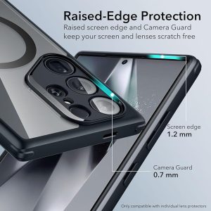 Galaxy S24 Ultra ESR Classic Hybrid Case with HaloLock - Clear Black - Image 2