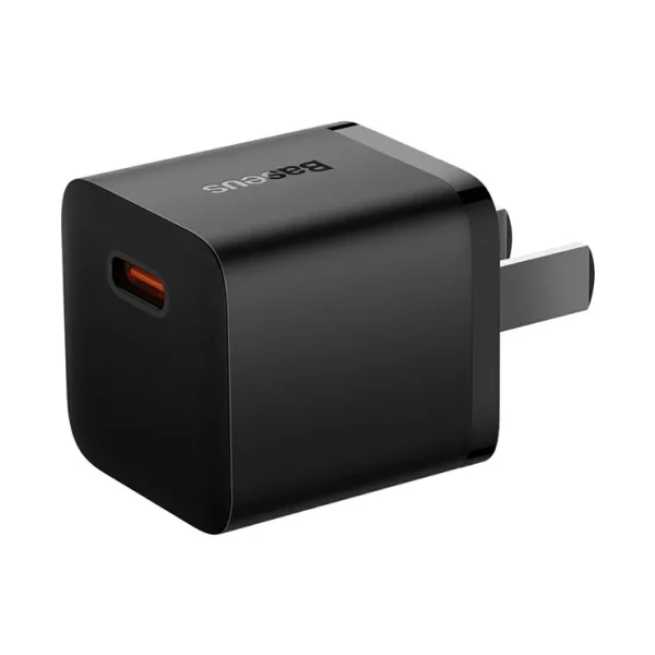 Baseus GaN5 Fast Charger 1C 20W CN Mini - Black - Image 2