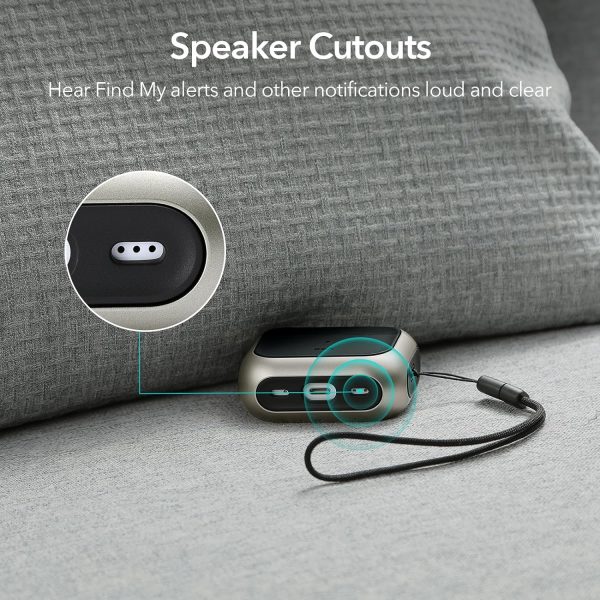 AirPods Pro 2 (2022) Orbit Hybrid Case by ESR Magsafe Ready - Natural Titanium - Image 4