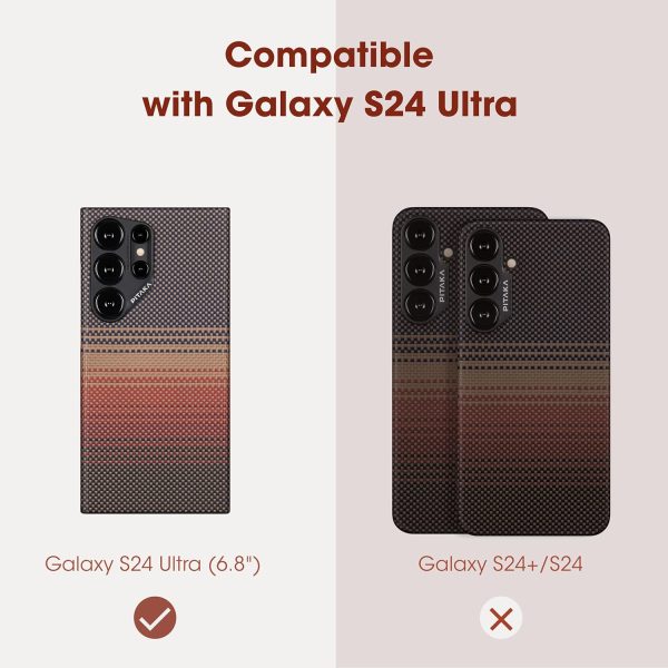 Galaxy S24 Ultra PITAKA MagEZ Case 5 Aramid Fiber Case - Sunset - Image 2