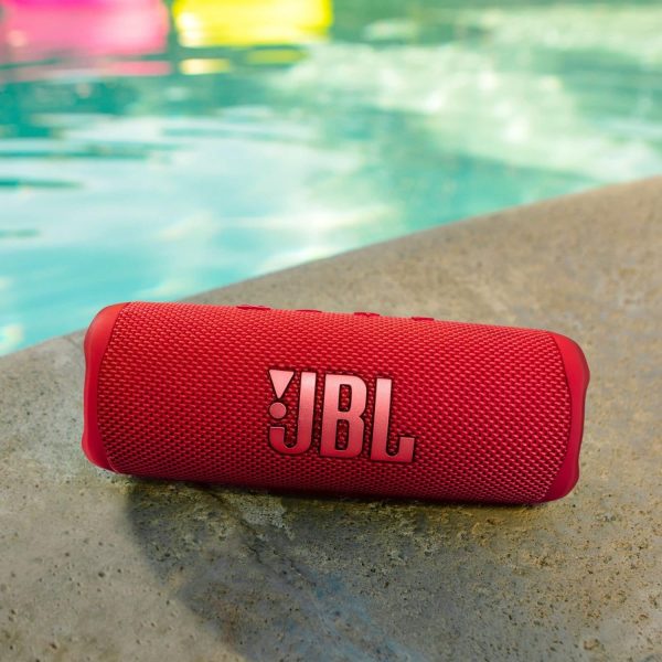 JBL Flip 6 Portable Bluetooth Speaker Powerful Sound And Deep Bass IPX7 Waterproof 12 Hours Of Playtime JBL PartyBoost for Multiple Speaker Pairing For Home Outdoor And Travel - Red - Image 2