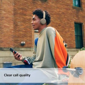 Sony WH-CH520 Wireless Headphones Bluetooth On-Ear Headset with Microphone - Beige - Image 4