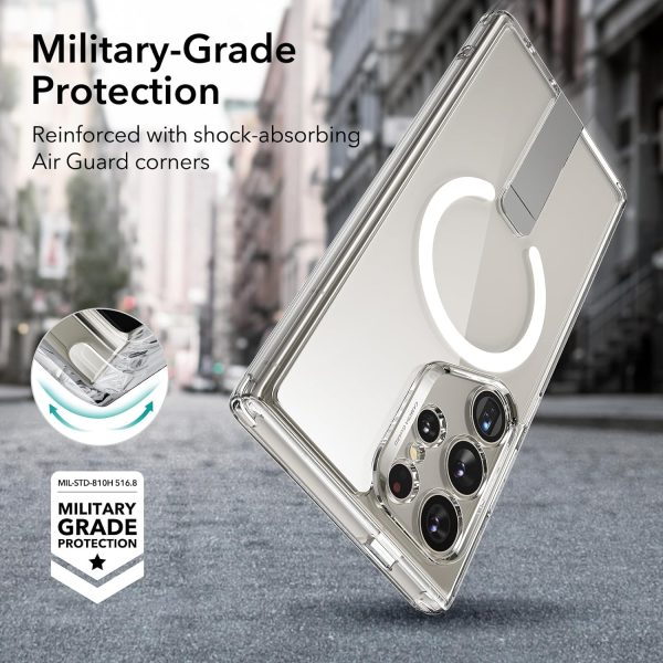 81ZS0jP0UkL._AC_SL1500_ Galaxy S24 Ultra ESR Boost Flickstand Case with HaloLock - Clear - Image 5