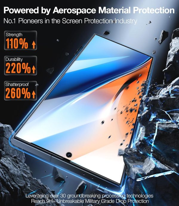 81aSvvBeCjL._AC_SL1500_ Galaxy S24 Ultra Install Master Tempered Glass Protector by Torras with Application Kit - 2 PACK - Image 5