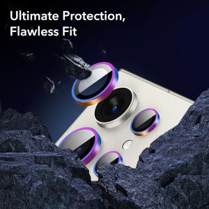 Galaxy S24 Ultra ESR Camera Lens Protectors Set of 5 Lenses - 1 PACK - Chromatic - Image 9