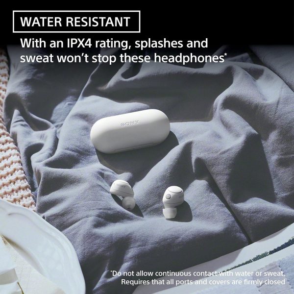 91C9pnlNGuL._AC_SL1500_ Sony WF-C700N Truly Wireless Noise Canceling in-Ear Bluetooth Earbud Headphones with Mic and IPX4 Water Resistance - White - Image 3