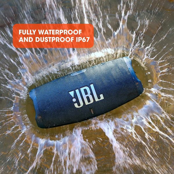 91WBX4OQMfL._AC_SL1500_ JBL Charge 5 Portable Wireless Bluetooth Speaker with IP67 Waterproof and USB Charge Out - Black - Image 2