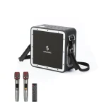 Sounarc A3 Pro 160W Karaoke Party Speaker with 4 Driver Units, Supports 2 Wireless Microphones - Black