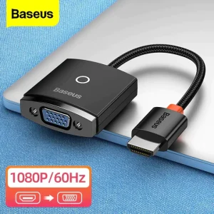 Baseus Lite Series HDMI to VGA Adapter - Black - Image 2