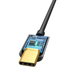 Baseus USB-C To 3.5 mm Female Adapter  L54 - Black - Image 2