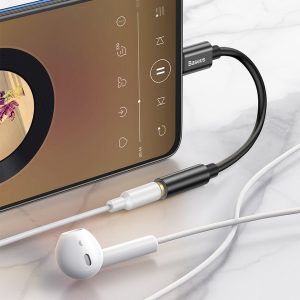 Baseus USB-C To 3.5 mm Female Adapter  L54 - Black - Image 6