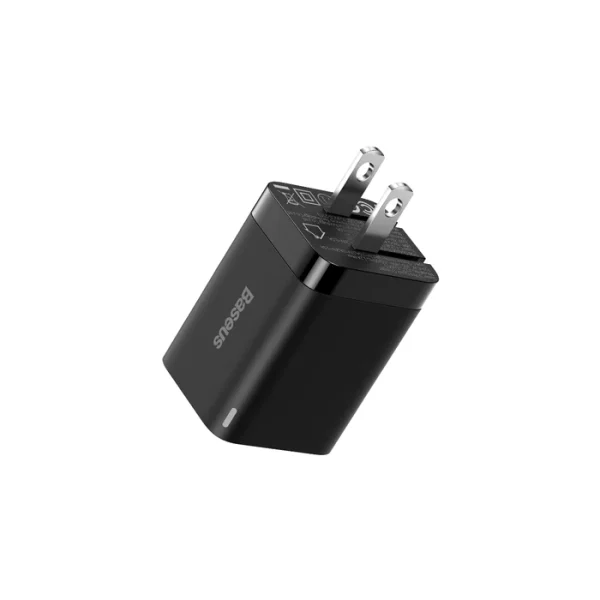 Baseus Super Si Pro Quick Charger C+U 30W CN - Black - Image 2