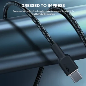 Aukey Circlet 60w 1M Nylon Braided Usb-C to Usb C Cable - CB-NCC1 - Image 6