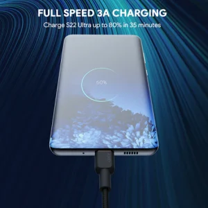 Aukey Circlet 60w 1M Nylon Braided Usb-C to Usb C Cable - CB-NCC1 - Image 8