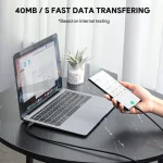 Aukey Circlet 60w 1M Nylon Braided Usb-C to Usb C Cable - CB-NCC1 - Image 7