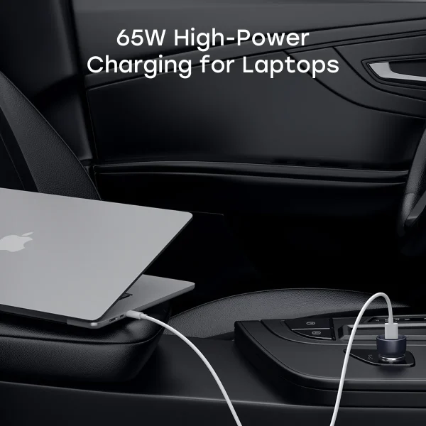 Aukey Enduro Dual 65W 2-Port Usb-C Car Charger - CC-Y23 - Image 8