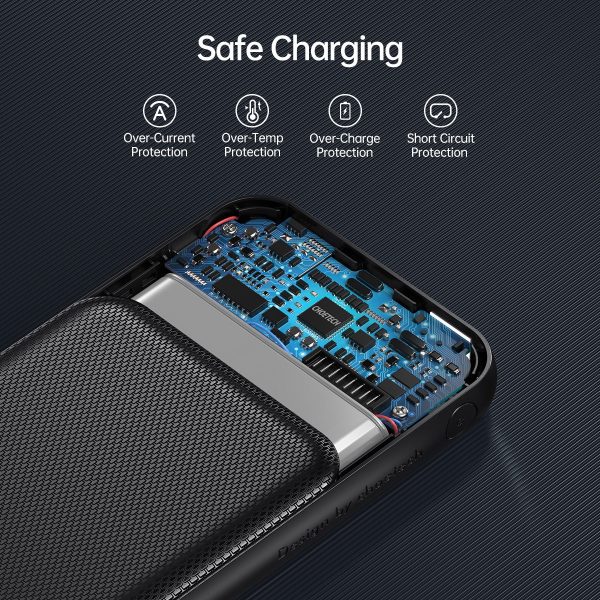 Choetech 10000mAh PD 18W + QC 18W Power Bank with 0.5m Type C to C Cable - Black - B627 - GC - Image 2
