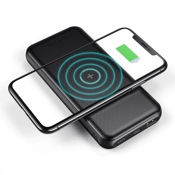 Choetech 10000mAh PD20W Fast Charging Power Bank With Qi 10W Wireless Charger+ 0.5M Type C to C Cable - Black - B650 - GC - Image 6