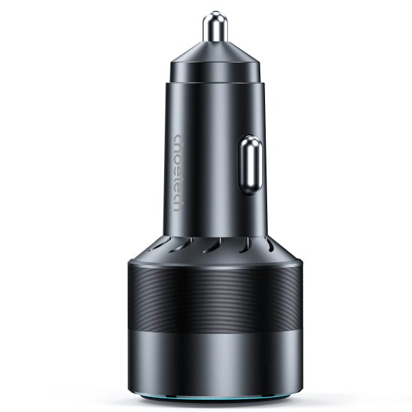 Choetech-TC0010-1 Choetech 63W Dual USB-C 45W + 18W  Fast Car Charger - Black - TC0010 - GC - Image 2