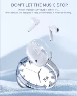 Aukey Move Air True Wireless Earbuds with 13mm Driver 20-hour Battery Life Bluetooth 5.3 chipset - EP-M2 - White - Image 10