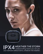 Aukey Move Air True Wireless Earbuds with 13mm Driver 20-hour Battery Life Bluetooth 5.3 chipset - EP-M2 - Black - Image 7