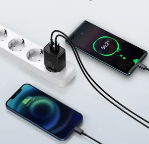 Baseus Compact Quick Charger U+C 20W - Black - Image 5