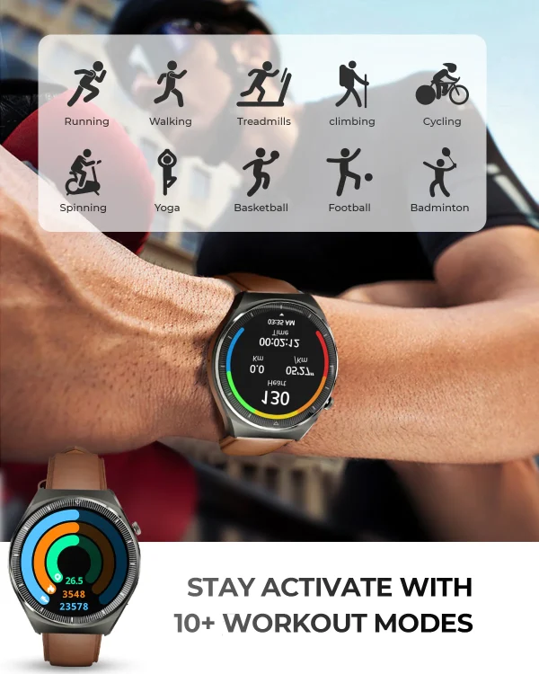 SW-2U_6_1024x1024@2x Aukey Smart Watch 2 Ultra with Super Sharp 1.43- inch AMOLED display with AOD supports Wireless Charging IPX6 Water & Dust Resistance - SW-2U - Image 5
