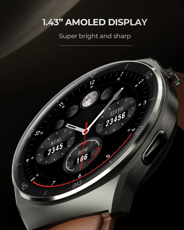 SW-2U_9_1024x1024@2x Aukey Smart Watch 2 Ultra with Super Sharp 1.43- inch AMOLED display with AOD supports Wireless Charging IPX6 Water & Dust Resistance - SW-2U - Image 3