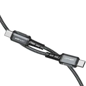 Acefast C1-03 USB-C to USB-C Aluminum Alloy Charging Data Cable 1.2M - Black brings 60W of Fast Charging ideal for Fast Charging your iPads, iPhones & Fast Charging Androids. Best Price in Pakistan.