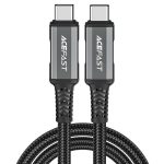 Acefast C1-09 USB-C to USB-C Aluminum Alloy Audio/Video Transmission Full-Featured Data Cable 1M - Black