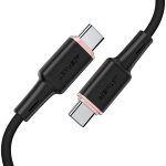 Acefast C2-03 USB-C to USB-C Zinc Alloy Silicone Charging Data Cable 1.2M - Black