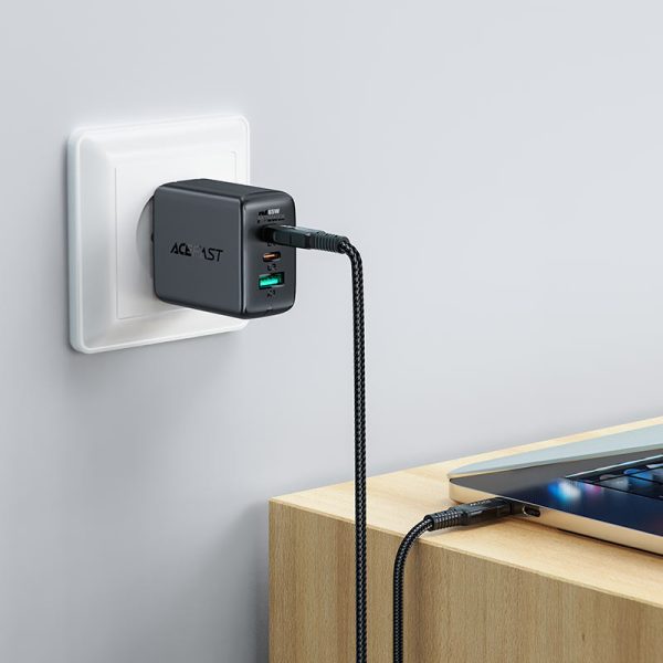 Acefast C4-03 USB-C to USB-C 100W Aluminum Alloy Charging Data Cable 2M - Black - Image 6