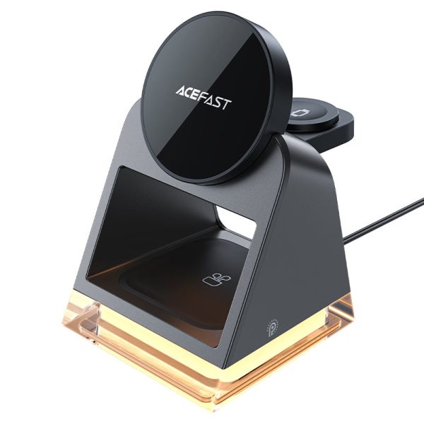 acefast-e17-desktop-3in1-wireless-charging-holder Acefast E17 desktop 3-in-1 wireless charger and holder - Black with upto 15W Charging for iPhone, 3W Charging for AirPods & 2.5W for Apple Watch. Best Price in Pakistan.
