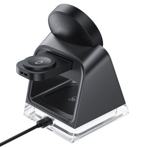 Acefast E17 desktop 3-in-1 wireless charging holder - Black - Image 3
