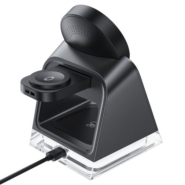 acefast-e17-desktop-3in1-wireless-charging-holder-watch-pad Acefast E17 desktop 3-in-1 wireless charging holder - Black - Image 3