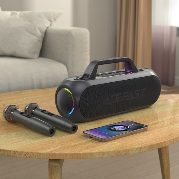 Acefast K1 Party Karaoke All In One Audio Set - Black - Image 6