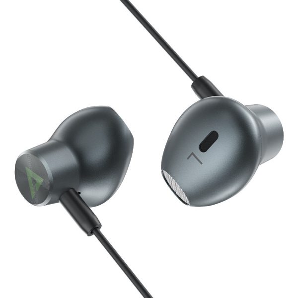 Acefast L1 Wired Earphones For Lightning 1.2M - Black - Image 3