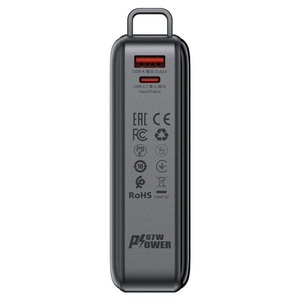 Acefast M4 20000mAh PD67W Power Bank - Black - Image 2