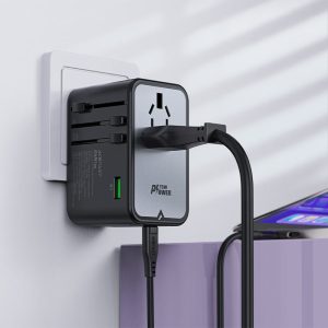 Acefast Z1 PD75W GaN 3*USB-C+2*USB-A Multifunctional Charging Adapter - Black - Image 5